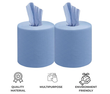 120m Paper Towel Roll, Pack of 6 Rolls of Recycled Paper - Two Ply
