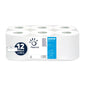 Mini Jumbo Toilet Paper 400918, 12 Rolls of Pure Cellulose Paper, 152m Each, 2 Ply, Roll Diameter 19.5cm