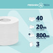 Toilet Tissue With Freshen Tech Technology - Pack of 40 Rolls