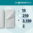 Papernet Dissolve Tech - V-Folded Paper Hand Towels 15 Packs of 210 Towels Made of Pure Cellulose, Biodegradable and Highly Resistant Paper, 2 Ply, Folded Size 22 X 10.5Cm
