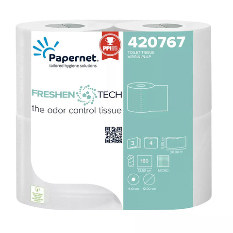 Toilet Tissue With Freshen Tech Technology - Pack of 40 Rolls